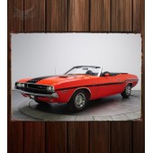 Металлическая табличка Dodge Challenger R T 383 Magnum Convertible